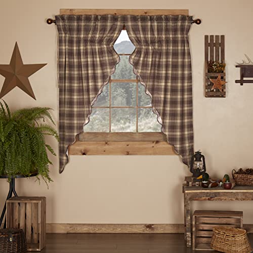 VHC-Brands-29414-Dawson-Star-Scalloped-Lined-Prairie-Curtain-Set-Panel-63x36x18 VHC Brands 29414 Dawson Star Scalloped Lined Prairie Curtain Set Panel 63x36x18