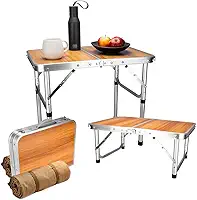 Mesa Dobrável Portátil Camping Praia Artiko Fold 60x40cm Regulável