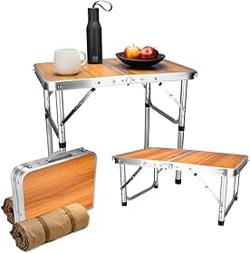 Mesa Dobrável Portátil Camping Praia Artiko Fold 60x40cm Regulável