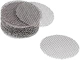 Jieddey Filtros de Pipa de Fumar,100 PCS Acero Inoxidable Pantallas de Pipas Gasas de Bong Filtros de Pipa de Agua para Pipas de Fumar 2 cm