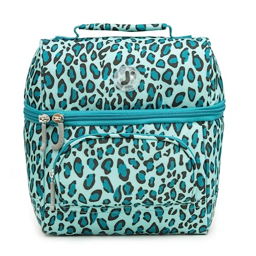 Image of J World Corey Kids Lunch Bag. Insulated Lunch-Box for Girls, Women, Mint Leopard
