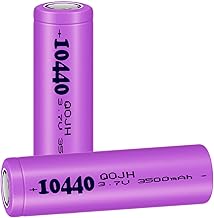 QOJH 2Pack 10440 Rechargeable Battery