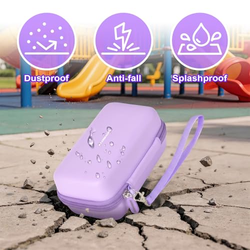Image of ANKHOH Case for 3Doodler Start+ Essentials for 3D Set+8 Colors 72Pcs Pen Refills Packs, Storage Organizer for Printing Filament Refill and Charger (Light Purple, Case+72Pcs Pen Refills Packs)