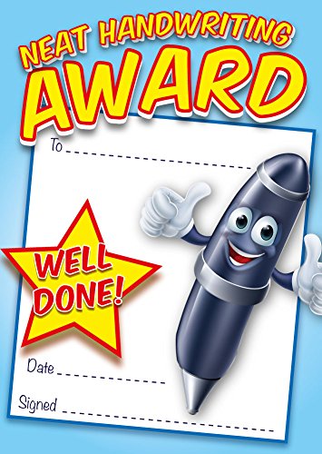 Reward Certificates for Children - Neat Handwriting - 24 x A6 Award Certificates for School Clubs and Teachers - Smith Bros Printers 1898