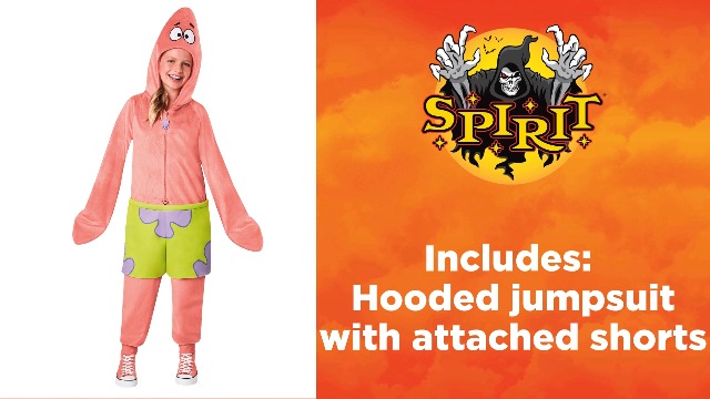 Disfraz Patrick Star para niños talla mediana miniatura 5