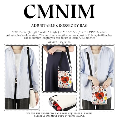 CMNIM Merchandise Characters Crossbody Bag 90s TV Show Inspired Gift Adjustable Shoulder for Fans2