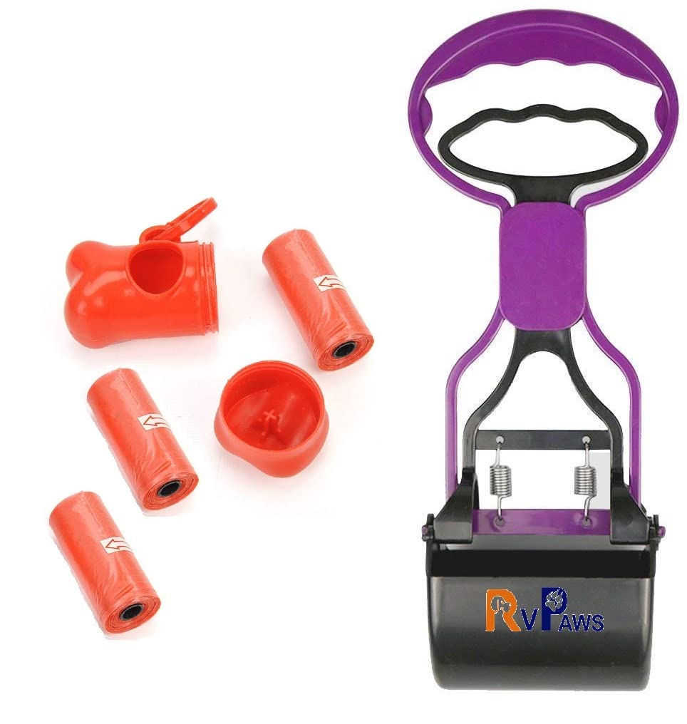 Woofy Small Poop Scooper + 3 Waste Bag Roll with Holder Portable Handle Cleaning Pickup Clip Poop Scoop for Dog and Cat Animal Waste (Color May Vary) (B09Z9JBH5S) Amazon Price History, Amazon Price Tracker