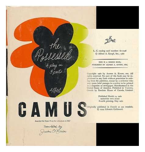 The Possessed, a Play in Three Parts / Translat... B0026QYO58 Book Cover