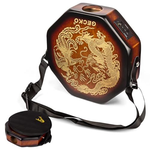 Cajón portátil con pastilla integrada, tambor de viaje para actuaciones en escenario, volumen ajustable, cajón eléctrico acústico para músicos con bolsa de transporte