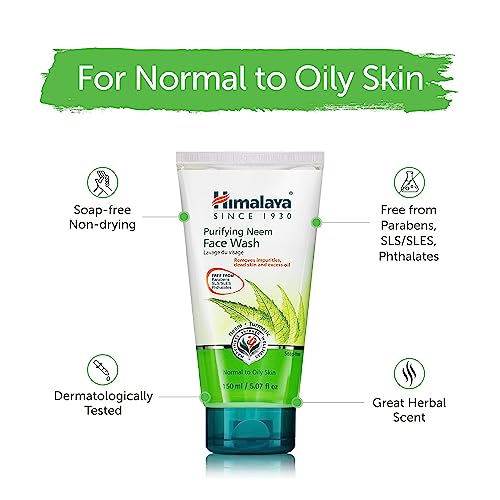 Image of Himalaya Herbals Purifying Neem Face Wash, 150ml (Pack of 2)
