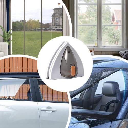 Limpiador de ventanas magnético triangular para un hogar con cristales impecables y luminosos 5