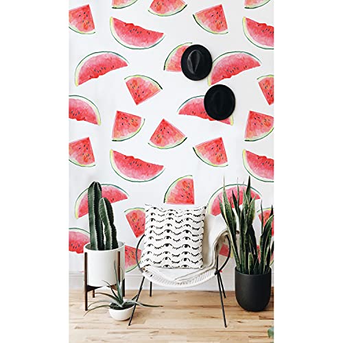 Papier peint tropical pastèque Coloray 290x290cm grand format pour meuble et décoration chambre