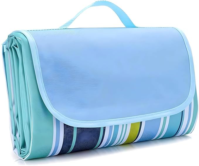 BLISS START Multipurpose Picnic Mat/Floor Mat/Rug/Carpet/chatai/Outdoor Mat Waterproof Sandproof Foldable Portable Outdoor Picnic Blankets Mat for Beach Camping (Multicolor) (80"x60").-image-6