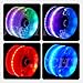 4 Pack 65 x 36mm Light up Roller Skate Wheels with Bearings for Quad Skates or Outdoor Double Row Skating or Skateboard Accessories,Black