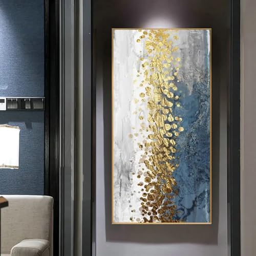 Toile abstraite dorée haut de gamme TONGYINLI 50x100cm