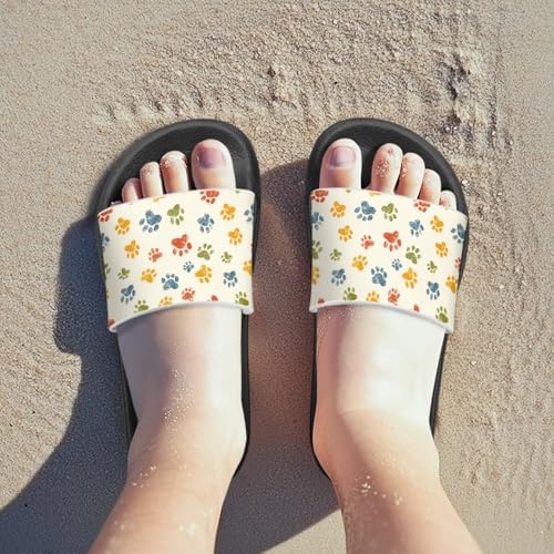 Toddler Slides Bathroom Thick Sole Pillow Slippers Summer Cloud Slides Quick Drying Athletic Slides Flat Shoes3