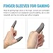 MECCANIXITY Finger Sleeves for Gaming, Touch Screen Finger Thumb Cover Sleeve, Silver Cloth Anti-Sweat Breathable Grey for Mobile Gaming Pack of 6