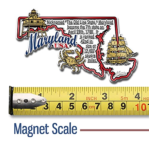 Imán Decorativo Maryland 3.7" x 2.3" Caucho Flexible miniatura 5