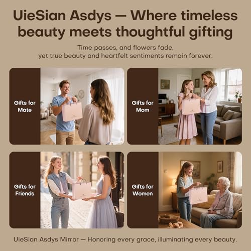 Get 50% Off UieSian Asdys Lighted Makeup Mirror with Code EW6CP9WM