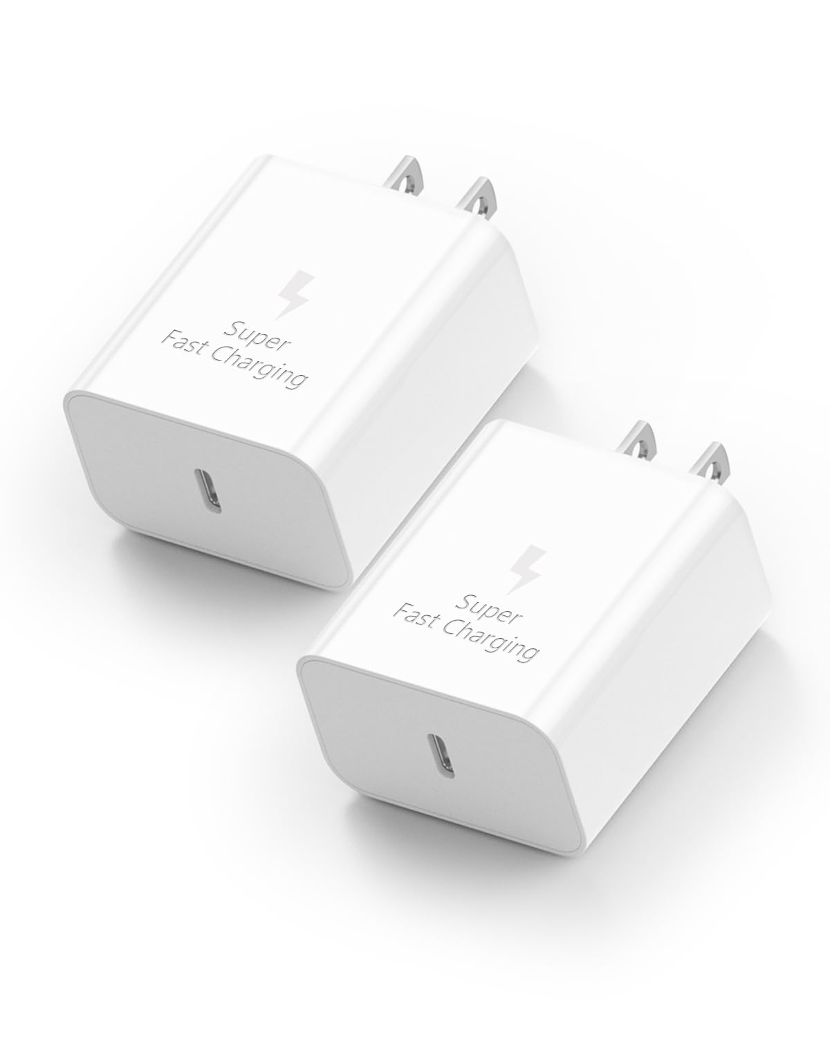 2 Packs 30W iPhone 17 16 15 Charger : USB-C Fast Charging Power Adapter Compatible with iPhone 17/17 Plus/17 Pro Max/16/16 Plus/16 Pro Max/15 Pro Max/