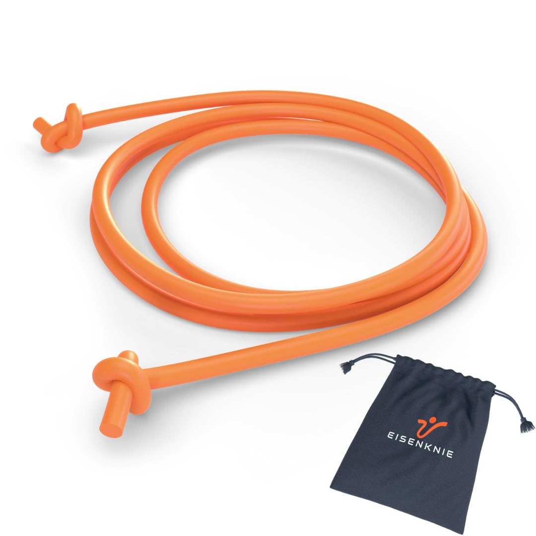 EISENKNIE Fitness Band 5 Metres - Round Full Material Silicone Resistance Band for Ringer MMA Martial Arts Training - 12mm - Orange - Latex Free โ image 1