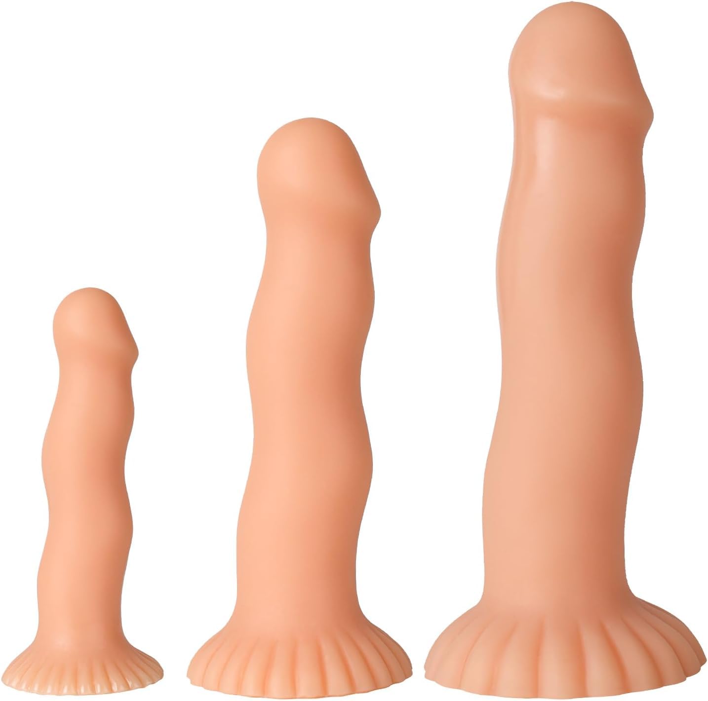 Anal Plug Training Set - 3 Sizes Soft TPE Dildo Prostate Massager for Men G-Spot Pleasure Toy for