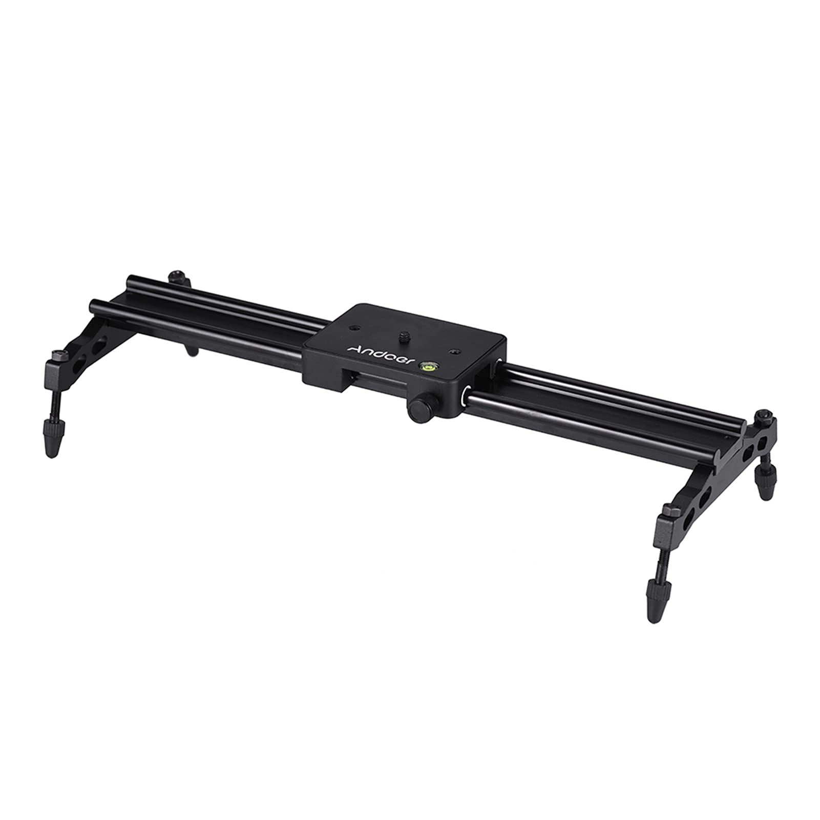 Wafang40cm/ 15.7in Portable Aluminum Alloy Camera Track Dolly Slider Stabilizer Rail System Max. Load 6kg/ 1.3lb for DSLR Camera DV Camcorder Video Film Making