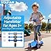 VOLPAM C001 Electric Scooter for Kids, 80W Motor, Max Safe Speed 5MPH, 3 Adjustable Height, Lean-to-Steer, 3.5