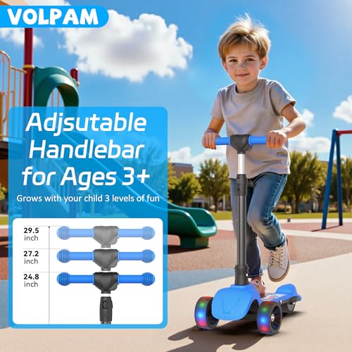 Image of VOLPAM C001 /C003 Electric Scooter for Kids, 80W /250W Motor, 5-10 Mph Safe Speed, Long Range 10 /5Miles
