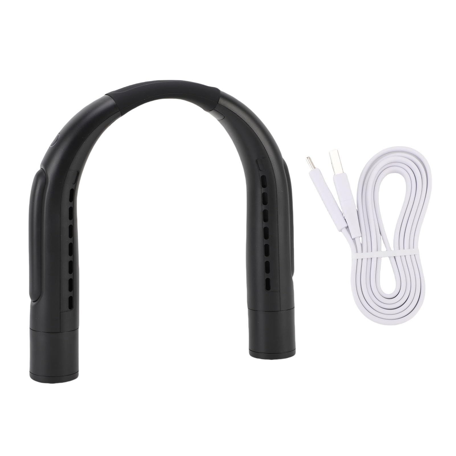 aqxreight Ventilatore da Collo Portatile Ventilatore Indossabile Ricaricabile Silenzioso a 3 velocità per Viaggi, Spiaggia, Campeggio e Ciclismo Ventola di Raffreddamento Leggera per il Collo in