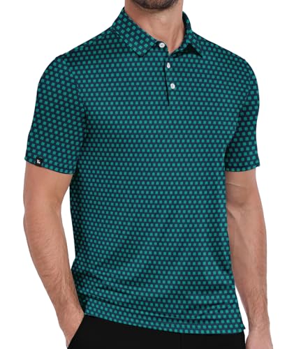 ZITY Four-Leaf Clover Print Polo