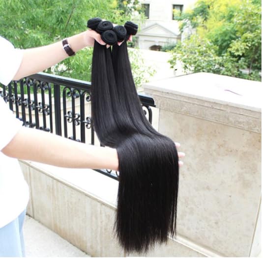 60,96 cm Straight Natuurlijke 100% Human Hair van 100gram 24inch