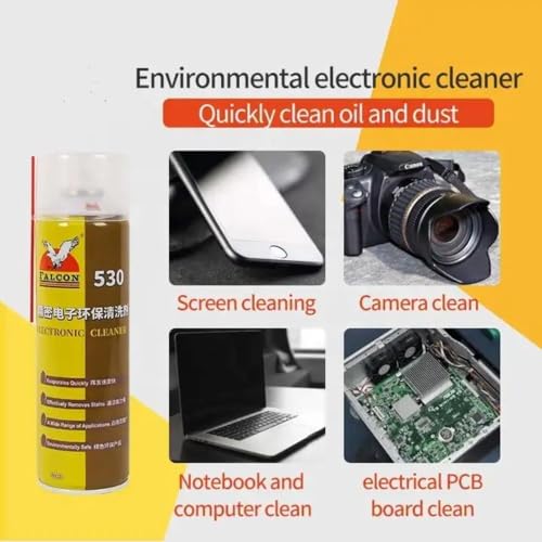 Image of Falcon 530 Electronic Cleaner 550ml - Powerful Electronics Cleaning Solution | Safe for Delicate Components