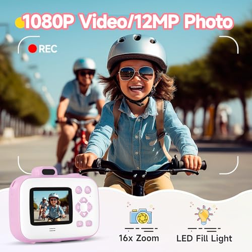 Kids Camera Instant Camera, Kids for 3-12 Year Old Girls Boys, Kids Digital Camera Instant Print with Print Paper, Toddler Kids Toys, 4 5 6 7 8 9 10 Year Old Girl Gifts - Image 4