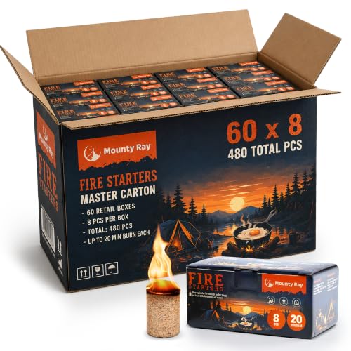 Portable Campfire 60 Boxes 8 pcs Each - up to 20 Min Burn