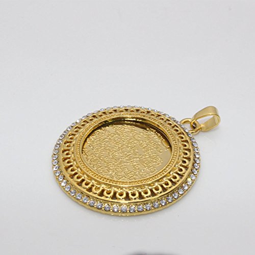 ZKDC Quran Ayatul Kursi islam muslim ALLAH 60 cm chain necklace3