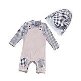 BONVERANO Kinder Bademode~Kleiner Junge Badeanzug EIN Stück Mit Badekappe UPF 50+ UV-Schutz 0-4 Jahre (12-18 Months, Braun)