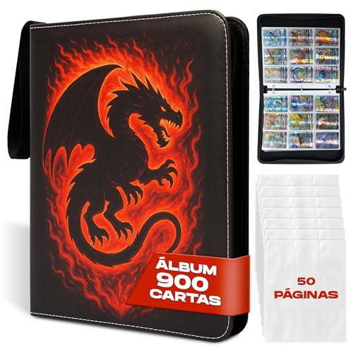 Album Cartas - 900 Cartas - Album cromos - Album de Cartas Coleccionables - Regalo Ideal