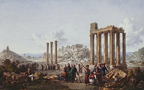 Affiche toile Acropole d'Athènes pour créer une ambiance voyage dans votre salon