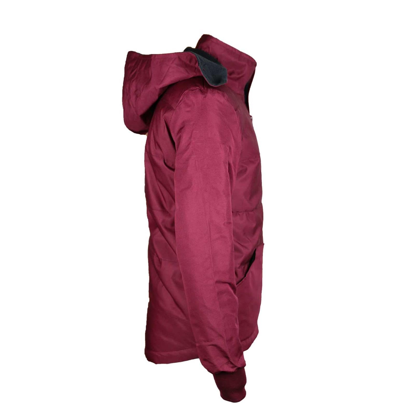 Kinder Reitset Reitjacke Mia Maroon gesteppt Fleecefutter mit Silikon-Vollbesatz Reitleggings Schwarz