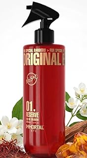 Immortal NYC Reserve 01 'NEW GOLD EDITION', After Shave Spray Body/Face Men's Cologne, 17 oz/ 500 ml, Refreshes, Revitalizes and Relieves Face and Skin, Moisturizing Formula After Shaving