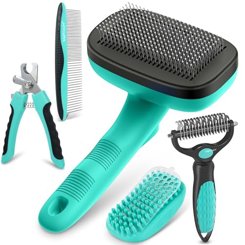 Self Cleaning Slicker 5-Piece Grooming Kit