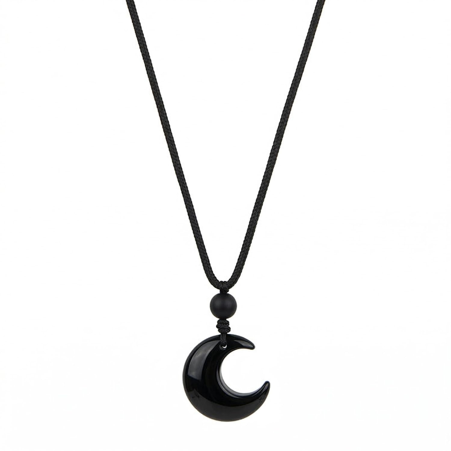 THE MEN THING MOONARA BLACK - 26mm Pendant with Adjustable Pure Leather Cord Necklace for Men & Boys - Review, Price and Buying Guide