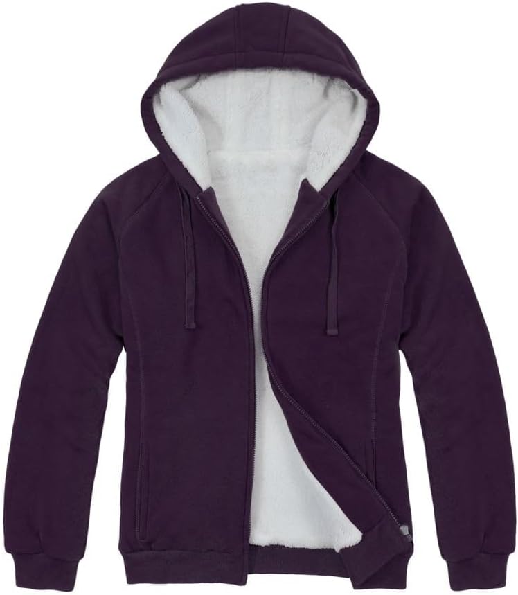 Victory Outfitters Women's Fleece Lined Zip Up Hoodies Casual Hooded Jacket Workout Full Zip Sweatshirts Pocket Coats - Image 5