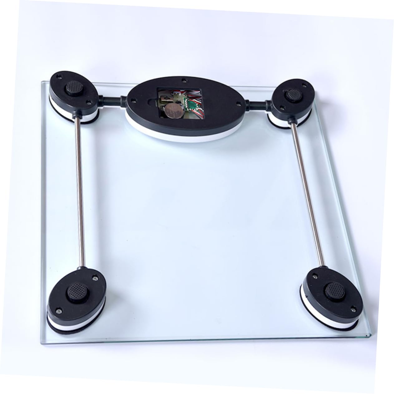 Bilancia Pesa Persone Digitale 28cm in Vetro Temperato | Capacità 150kg, Sensore Touch e Display Lcd, Batteria a Bottone Inclusa