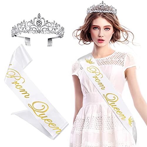 Wedding Tiara Crystal Rhinestones Bridal Crown, Silver Crown with Comb Wedding Bridal Crown, Elegant Queen Tiaras and Crowns Princess Crown Headband Jewelry Headdress for Women, Little Girls