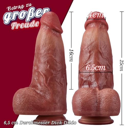 Seekheart XXL Dildo für Anal- und Vaginalstimulation, 25×6,5 cm