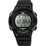 [シチズン Q&Q] 腕時計 デジタル 電波 ソーラー 防水 日付 ウレタンベルト D01A-001VK メンズ ブラック