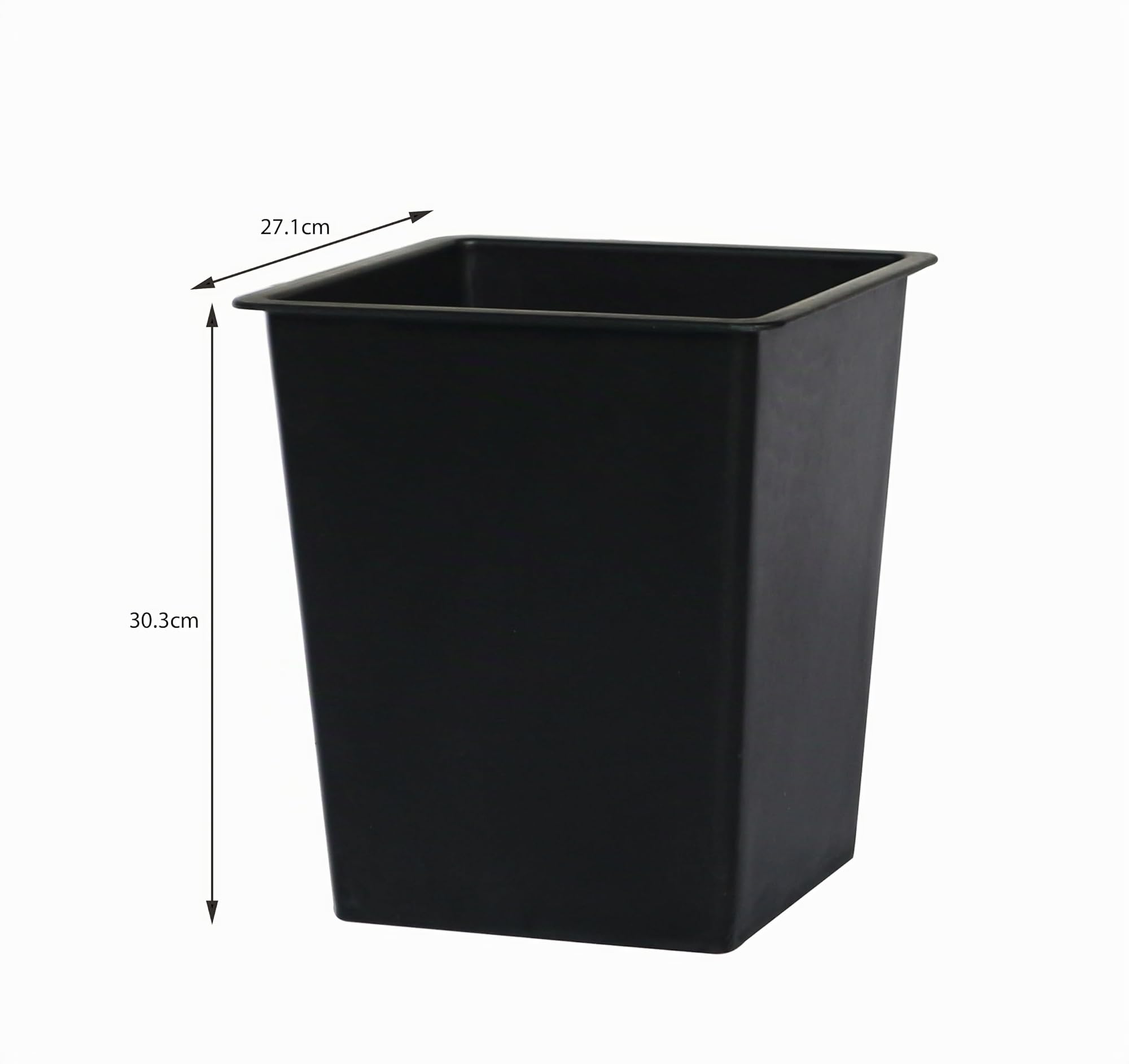 METRO Professional Jardinera/Separador de ambientes con 3 macetas, ratán sintético, Negro