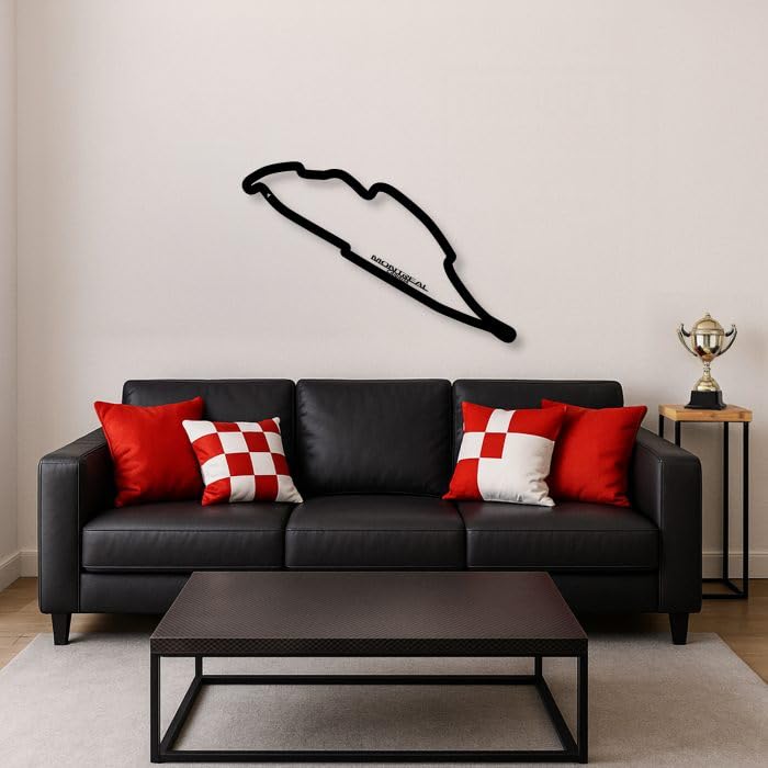 Circuit F1 Montreal édition 2025 pour une décoration de salon au style sportif unique